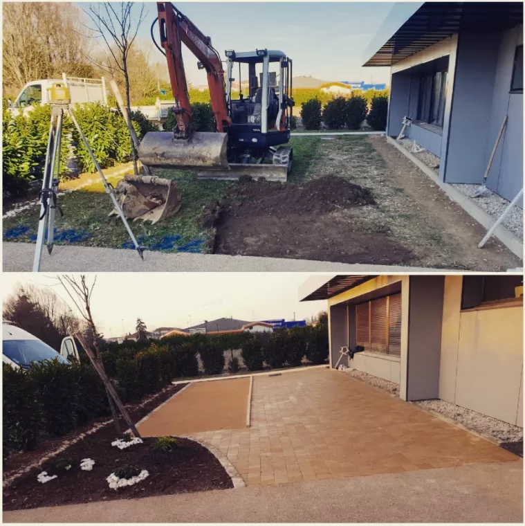 Aménagement extérieur d'une terrasse avec création d'un terrain de pétanque à Ambérieu-en-Bugey, Ambérieu-en-Bugey, Slow Concept