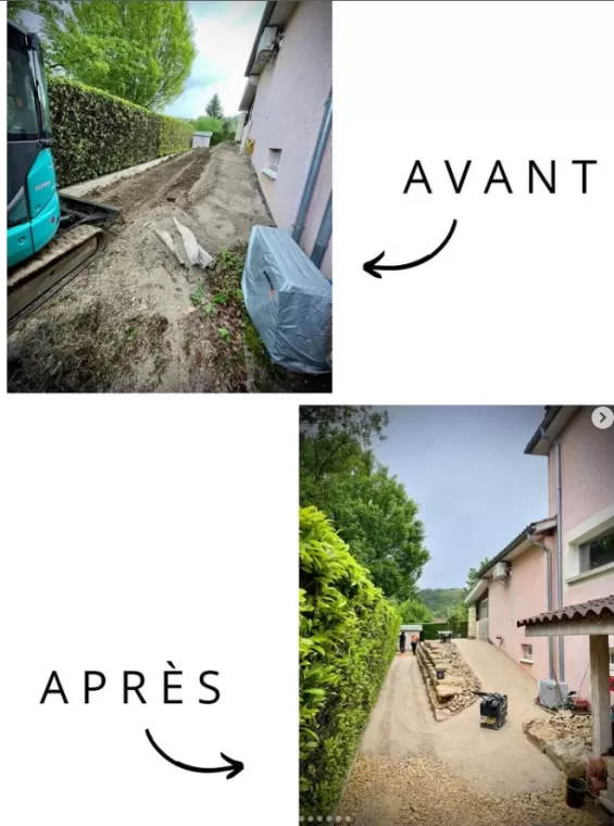 Aménagement extérieur avec enrochement à Ambérieu-en-Bugey, Ambérieu-en-Bugey, Slow Concept