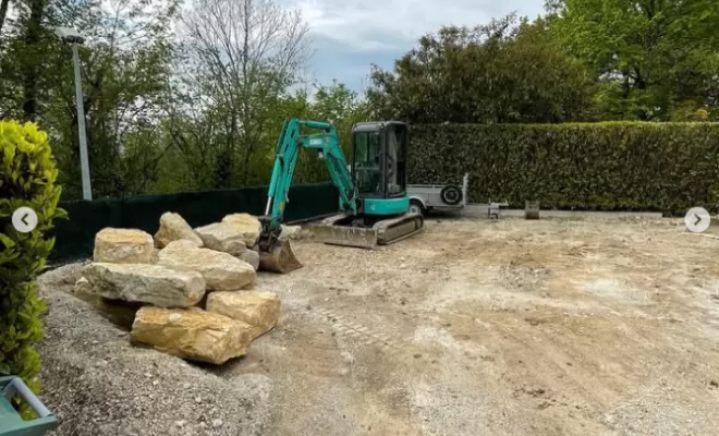 Aménagement extérieur avec enrochement à Ambérieu-en-Bugey, Ambérieu-en-Bugey, Slow Concept